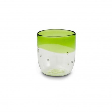 Bicchiere in Vetro con Pepite d'Argento Dogale | De Wrachien Gioielli