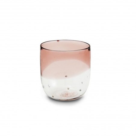 Bicchiere in Vetro con Pepite d'Argento Dogale | De Wrachien Gioielli