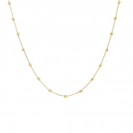 COLLANA IN ORO GIALLO CON PALLINE