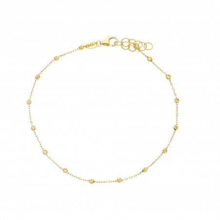 BRACCIALE IN ORO GIALLO CON PALLINE