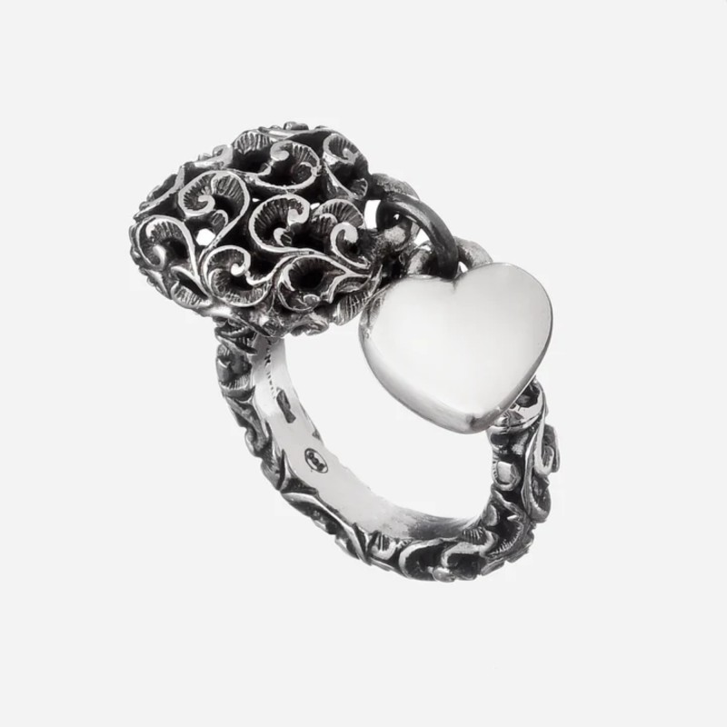 Anello Maria e Luisa in argento | De Wrachien Gioielli Anello Maria e Luisa in argento | De Wrachien Gioielli