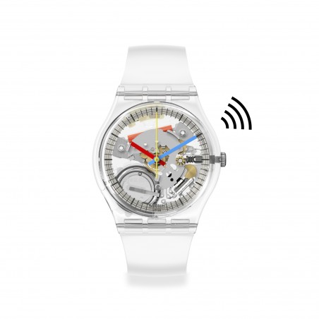 Orologio Swatch Original Gent CLEARLY GENT PAY! SO28K109-5300 | De Wrachien Gioielli