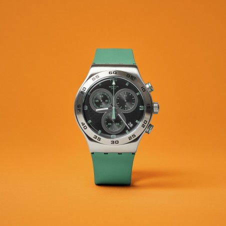 Orologio Swatch CARBONIC GREEN YVS525 | De Wrachien Gioielli