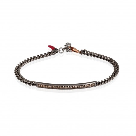 Bracciale in titanio Mano J GROUMETTE MINBRT23BROWBARK | De Wrachien Gioielli