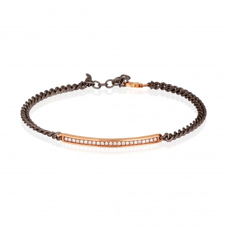 Bracciale in titanio Mano J GROUMETTE MINBRTRG23WBARK | De Wrachien Gioielli