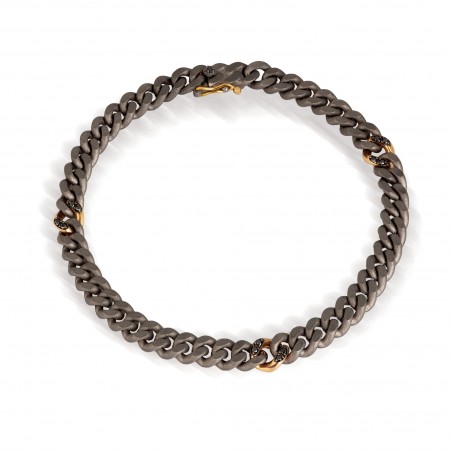 Bracciale in titanio Mano J GROUMETTE GROUBRT3RGBSN | De Wrachien Gioielli