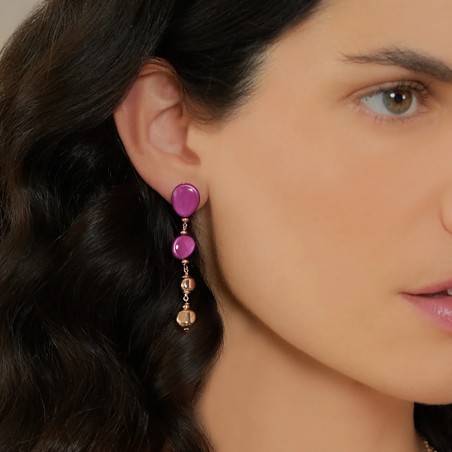 Orecchin in argento Rosso Prezioso RIVER MISSISSIPI| De Wrachien Gioielli