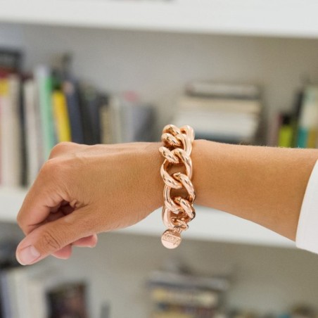 BRACCIALE GRUMETTA IN BRONZO ROSATO