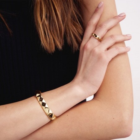 BRACCIALE RIGIDO IN BRONZO ROSATO