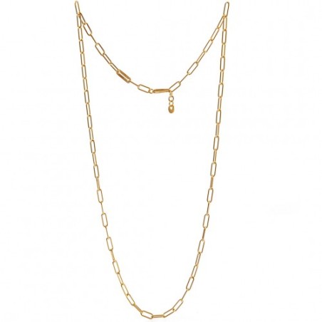 COLLANA LUNGA IN ARGENTO DORATO