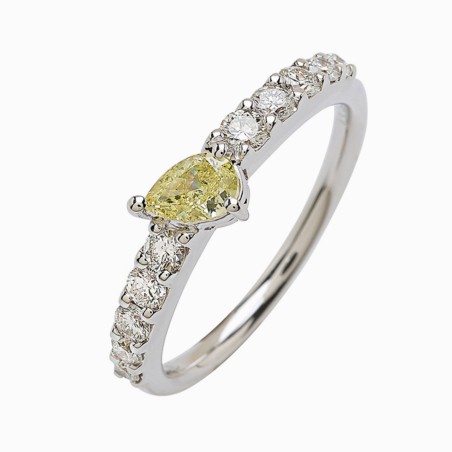 Anello Valentina Callegher in oro e diamanti | De Wrachien Gioielli