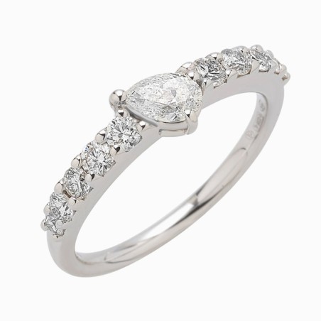 Anello Valentina Callegher in oro e diamanti | De Wrachien Gioielli