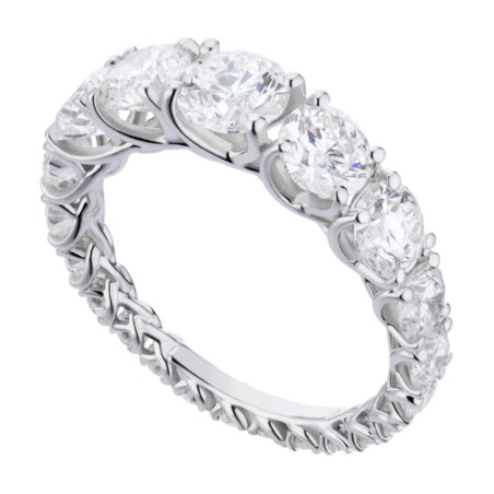 Anello Eternity GOLAY in oro e diamanti | De Wrachien Gioielli