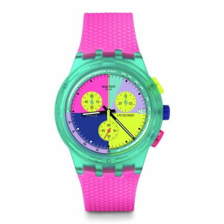Orologio Swatch Chrono Plastic SWATCH NEON FLASH ARROW SUSG408 | De Wrachien Gioielli