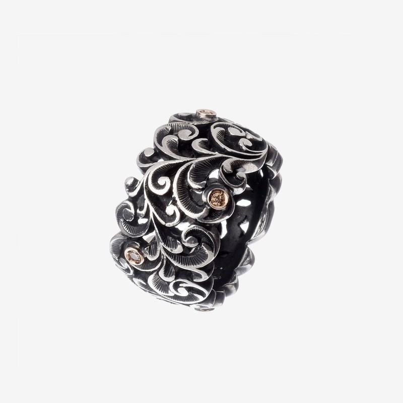 Anello Maria e Luisa in argento | De Wrachien Gioielli Anello Maria e Luisa in argento | De Wrachien Gioielli