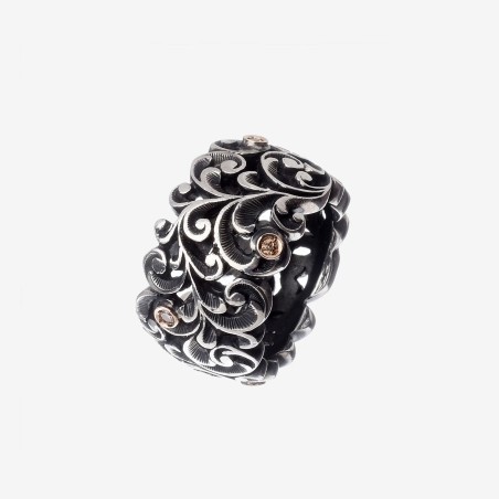 Anello Maria e Luisa in argento | De Wrachien Gioielli