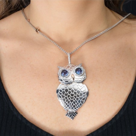 Ciondolo de'Nobili in argento e pietre | De Wrachien Gioielli