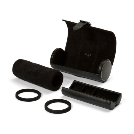 PORTA OROLOGI WOLF BRITISH RACING TRIPLE WATCH ROLL 792902 | De Wrachien Gioielli