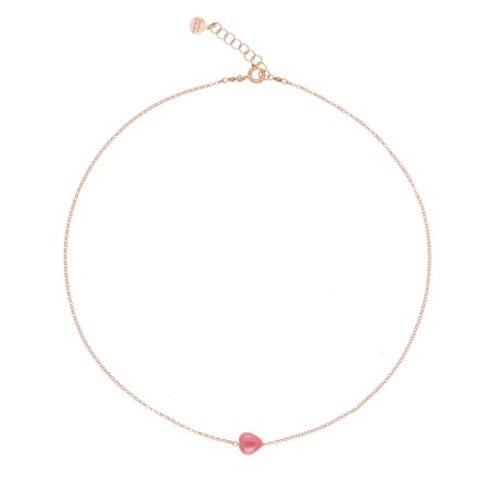 Collana in argento Rosso Prezioso SEMINO D'AMORE | De Wrachien Gioielli