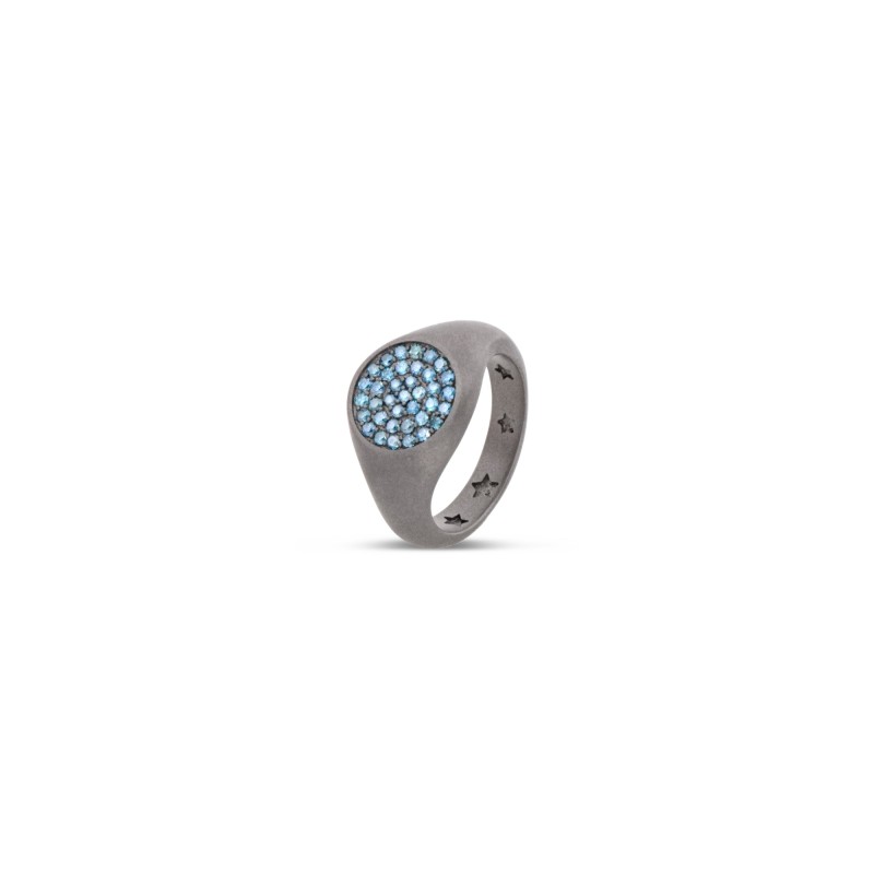 Anello MANO J in titanio e diamanti | De Wrachien Gioielli Anello MANO J in titanio e diamanti | De Wrachien Gioielli