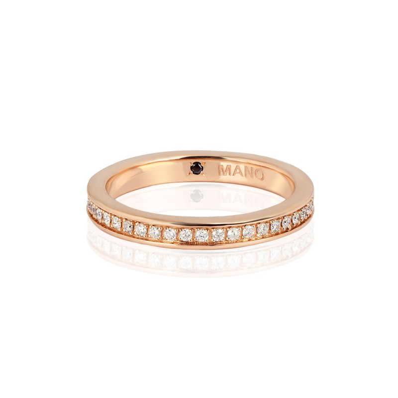 Anello MANO J in oro e diamanti | De Wrachien Gioielli