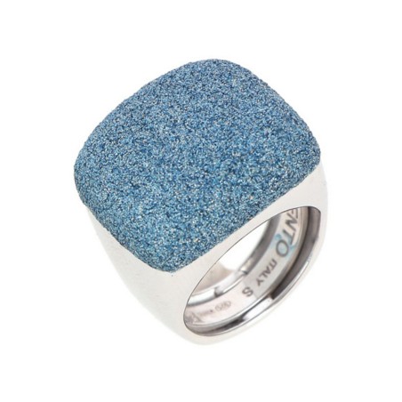 Anello Pesavento in argento e polvere di diamanti | De Wrachien  Gioielli