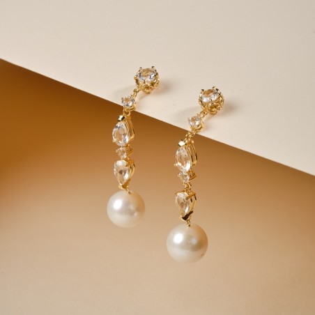 Orecchini Maria e Luisa in argento intagliato | De Wrachien Gioielli