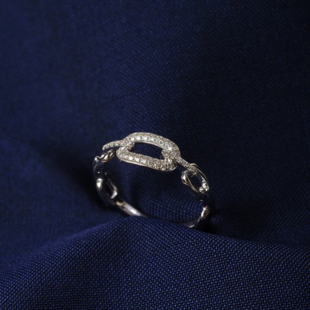 Anello Giorgio Visconti in oro e diamanti | De Wrachien Gioielli