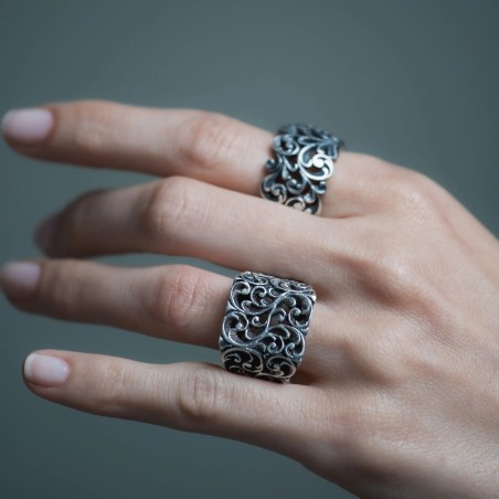 Anello Maria e Luisa in argento | De Wrachien Gioielli