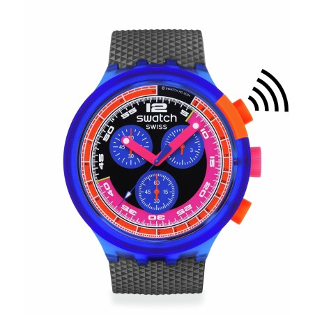 Orologio Swatch SWATCH NEON PARTY TO THE MAX PAY! SB06N101-5300 | De Wrachien Gioielli