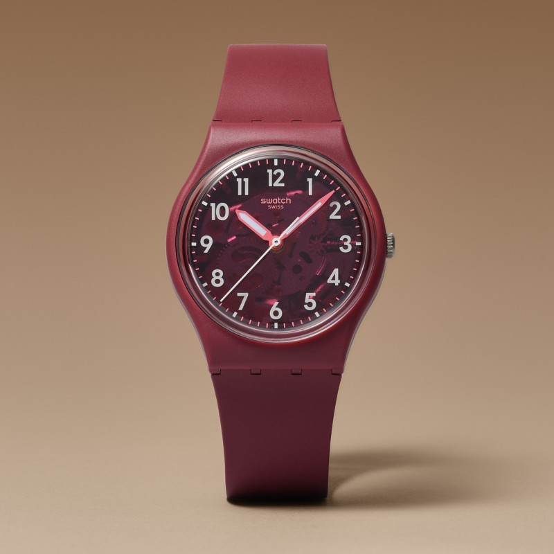 アナログ腕時計 SWATCH [Headquarters] THRU THE CROWN GLASS SO28R115 THRU THE CROWN GLASS - SO28R115 | Swatch® United States