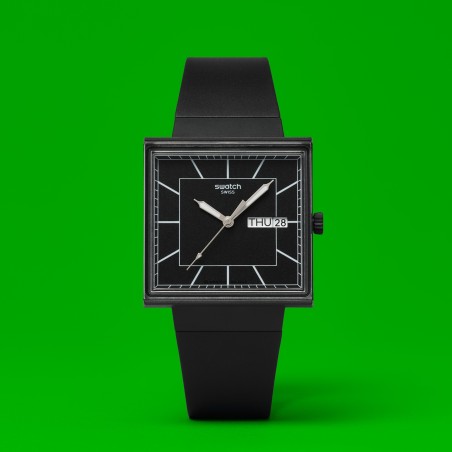 Orologio Swatch WHAT IF…BLACKAGAIN? SO34B701 | De Wrachien Gioielli
