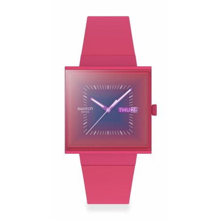 Orologio Swatch SQUARELY BERRY SO34R700| De Wrachien Gioielli