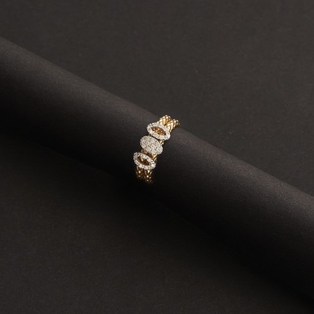 Anello Fope in oro e diamanti | De Wrachien Gioielli