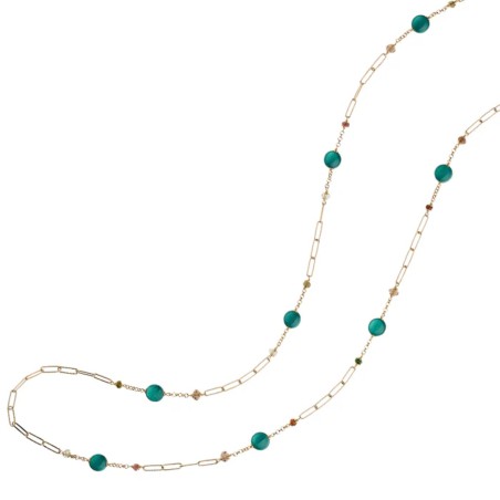 Collana in argento ROSSO PREZIOSO ROUND MIGNON | De Wrachien Gioielli