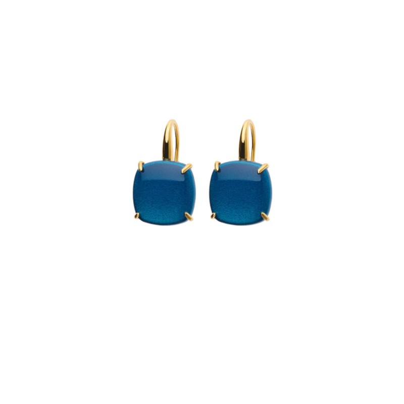 Orecchini Rosso Prezioso in argento e legno d'ulivo | De Wrachien Gioielli