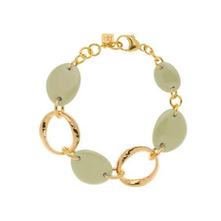 Bracciale Rosso Prezioso in argento e legno d'ulivo | De Wrachien Gioielli