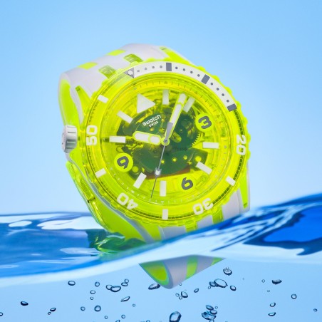 Orologio Swatch Scuba EGG YOLK SSCU09J100 | De Wrachien Gioielli