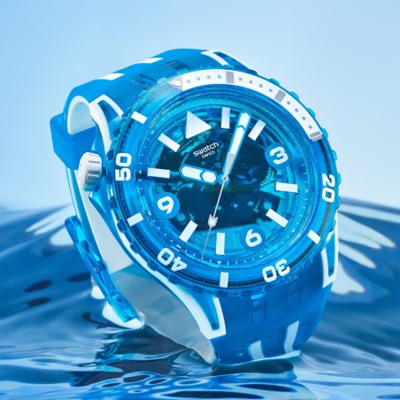 Orologio Swatch Scuba BLUE FIRE SSCU09S100 | De Wrachien Gioielli