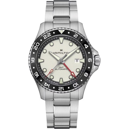 Orologio Hamilton KHAKI NAVY SCUBA AUTO GMT 43mm H82555150 | De Wrachien Gioielli