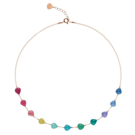 Collana ROSSO PREZIOSO in argento e legno d'ulivo | De Wrachien Gioielli