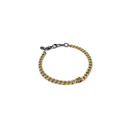 Bracciale in argento e oro Giacomo Burroni | De Wrachien Gioielli