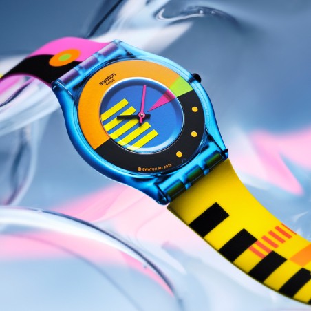 Orologio Swatch Skin SWATCH NEON FLUMOTIONS SS08S101 | De Wrachien Gioielli
