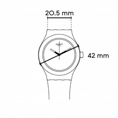 Cinturino Swatch SISTEM DARK AYIB401G | De Wrachien Gioielli