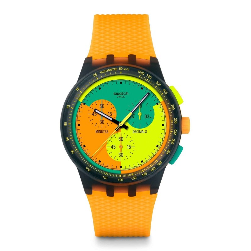 Orologio Swatch SWATCH NEON SIGNAL FLAG PAY! SUSB108-6000 | De Wrachien Gioielli