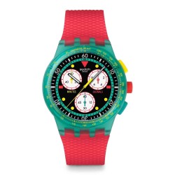 Orologio Swatch SWATCH NEON EMERALD CHRONO PAY! SUSG102-6000 | De Wrachien Gioielli