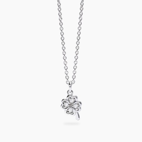 Collana Mabina in argento con diamanti lab-grown | De Wrachien Gioielli