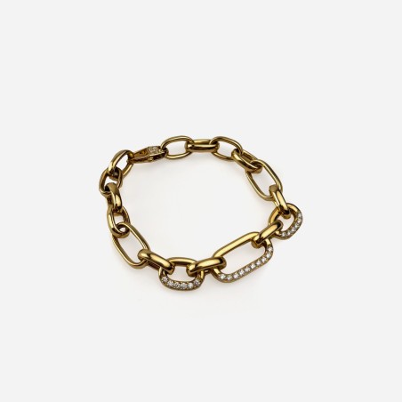 Bracciale in oro con diamanti | De Wrachien Gioielli