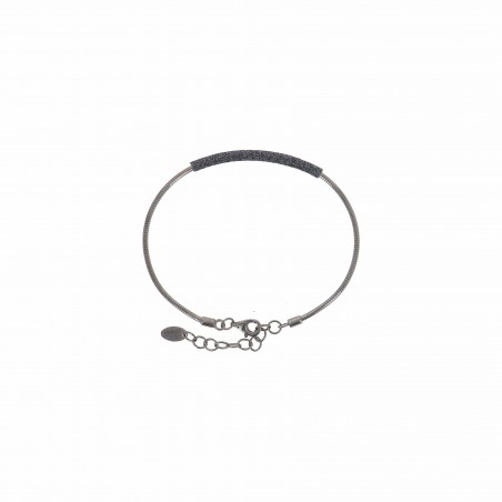 Bracciale Pesavento in argento e polvere di diamanti | De Wrachien  Gioielli
