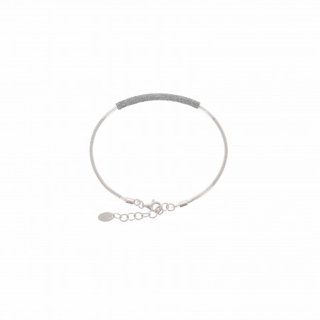 Bracciale Pesavento in argento e polvere di diamanti | De Wrachien  Gioielli